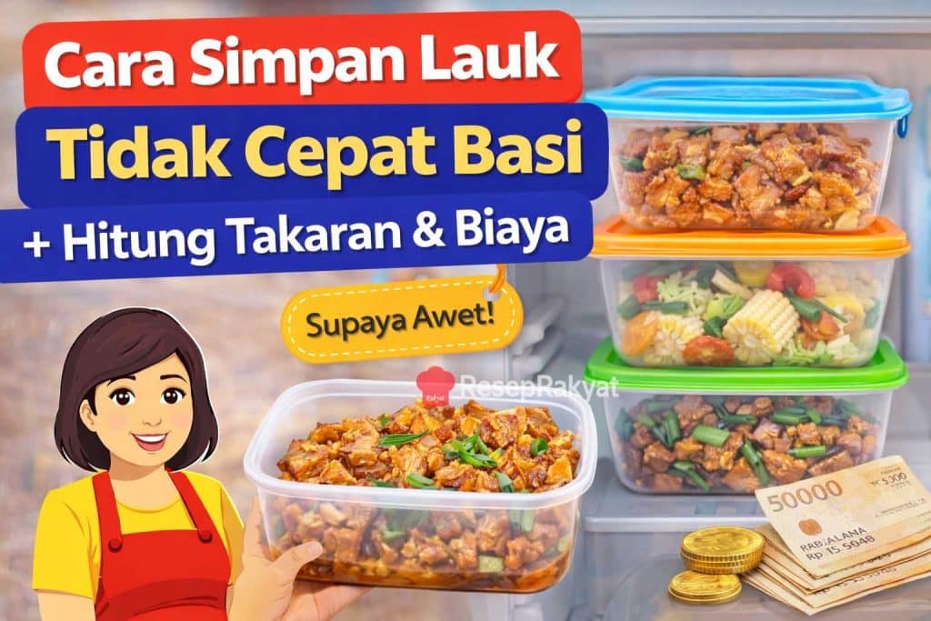 cara simpan lauk tidak cepat basi