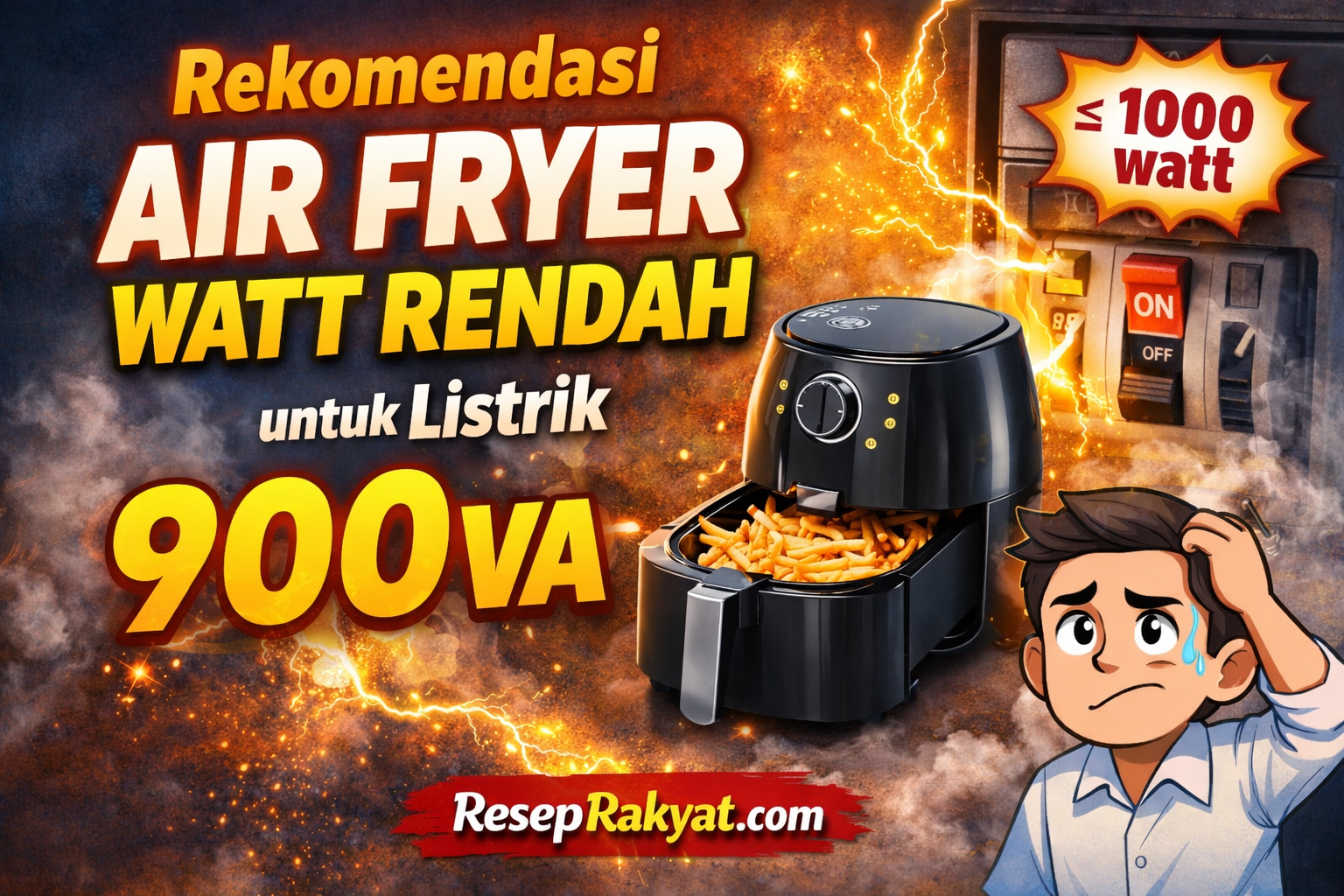 Rekomendasi Air Fryer Watt Rendah untuk Listrik 900 VA