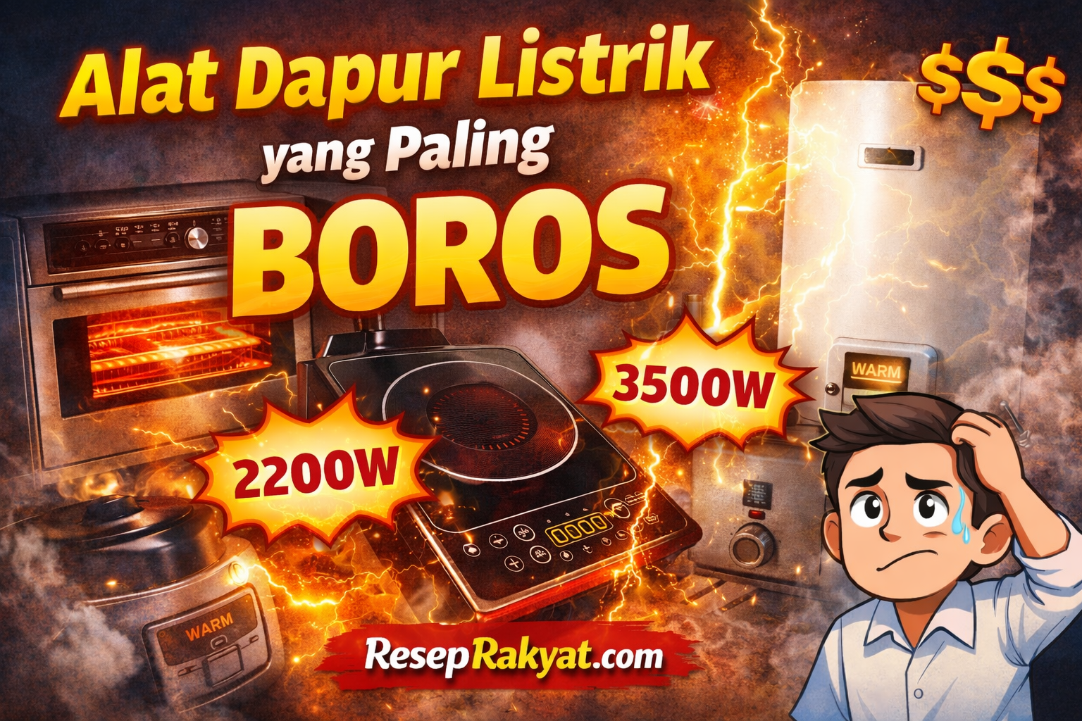 alat dapur listrik paling boros konsumsi listrik