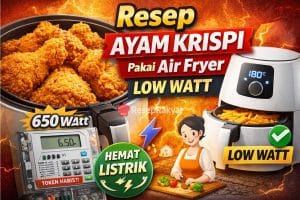 Resep Ayam Krispi Pakai Air Fryer Low Watt (Hemat Listrik & Praktis)