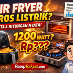 konsumsi listrik air fryer watt dan biaya